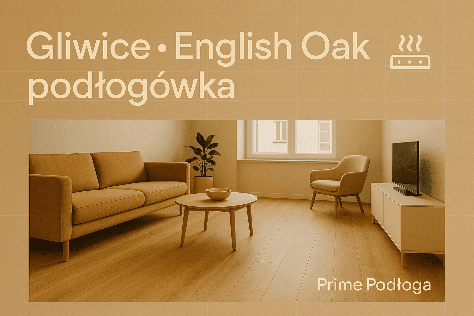 Gliwice — montaż paneli winylowych English Oak na ogrzewaniu podłogowym